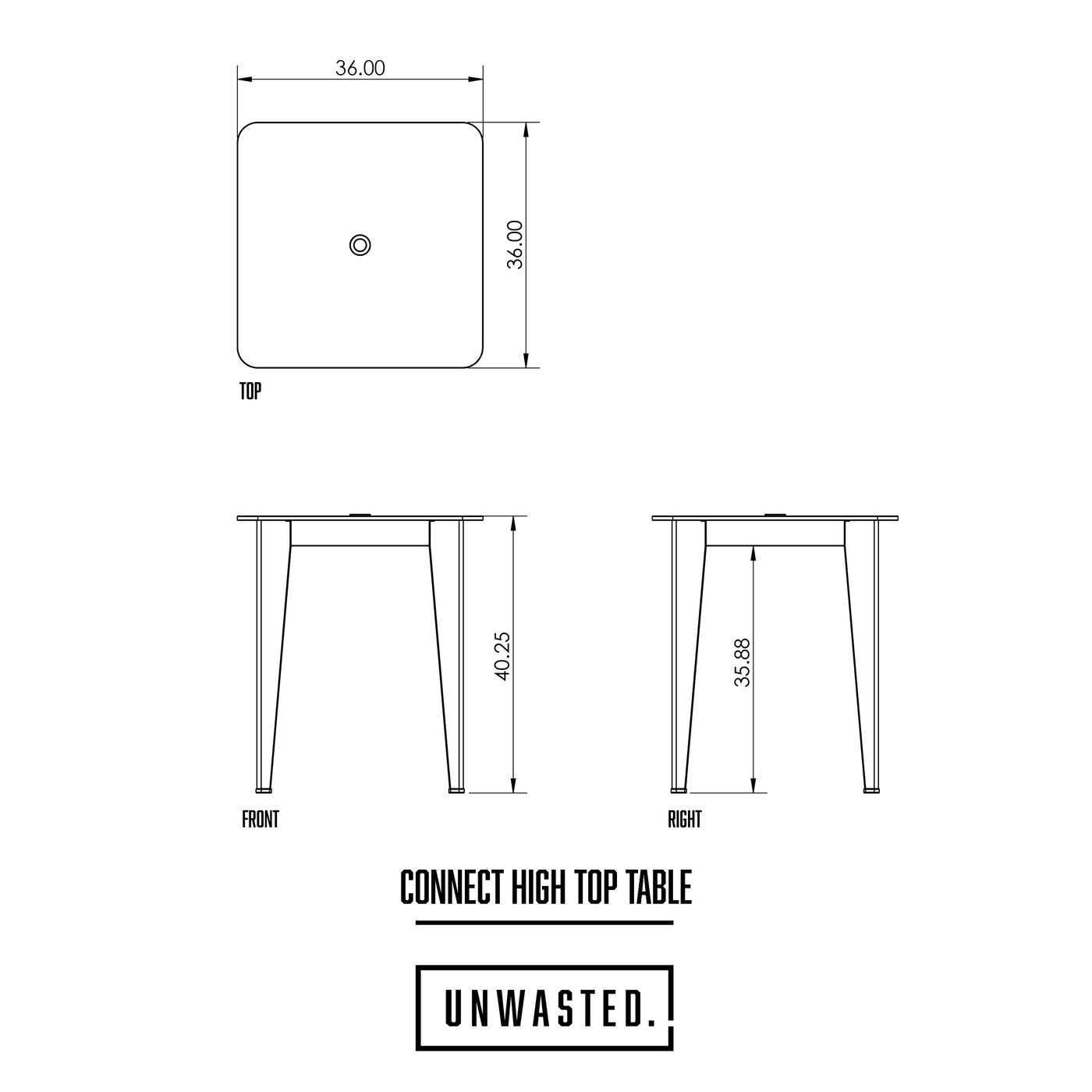 Connect High Top Table